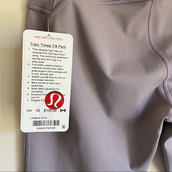 lululemon Train Times 7/8 Pant (NWT) - Picture 8 of 12